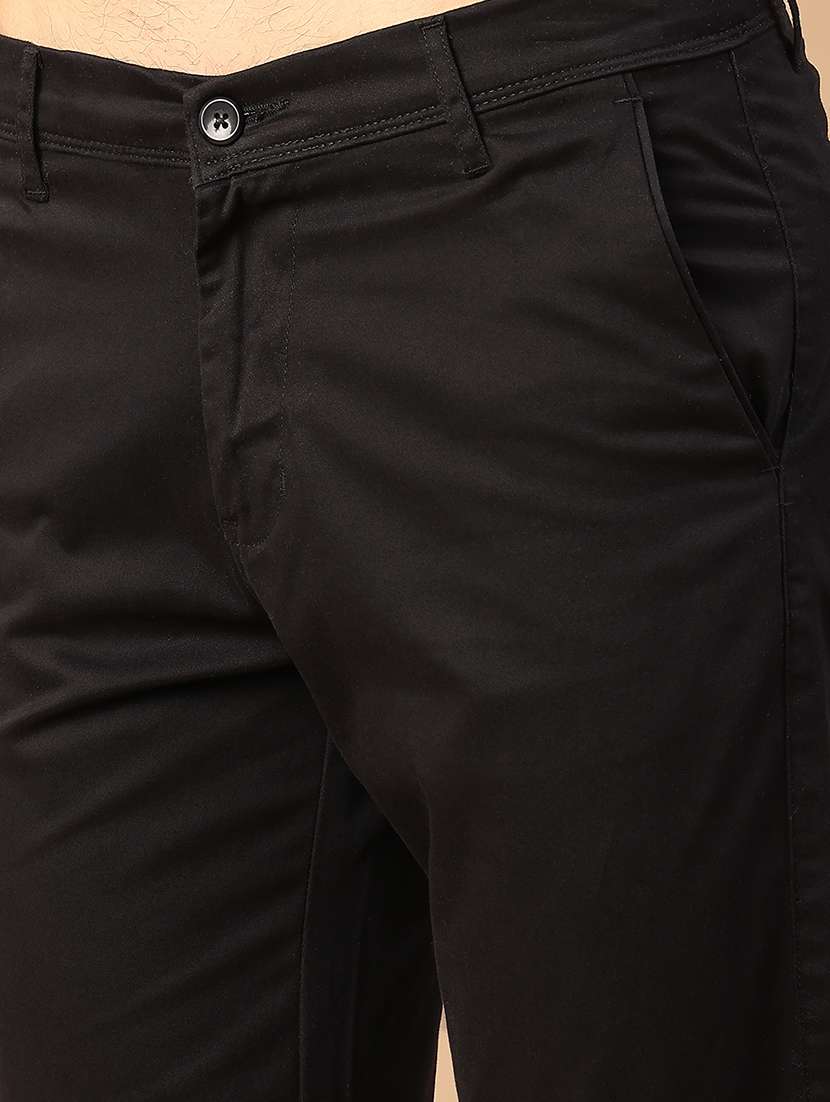 men solid mid rise casual chino - 22110702 -  Standard Image - 5