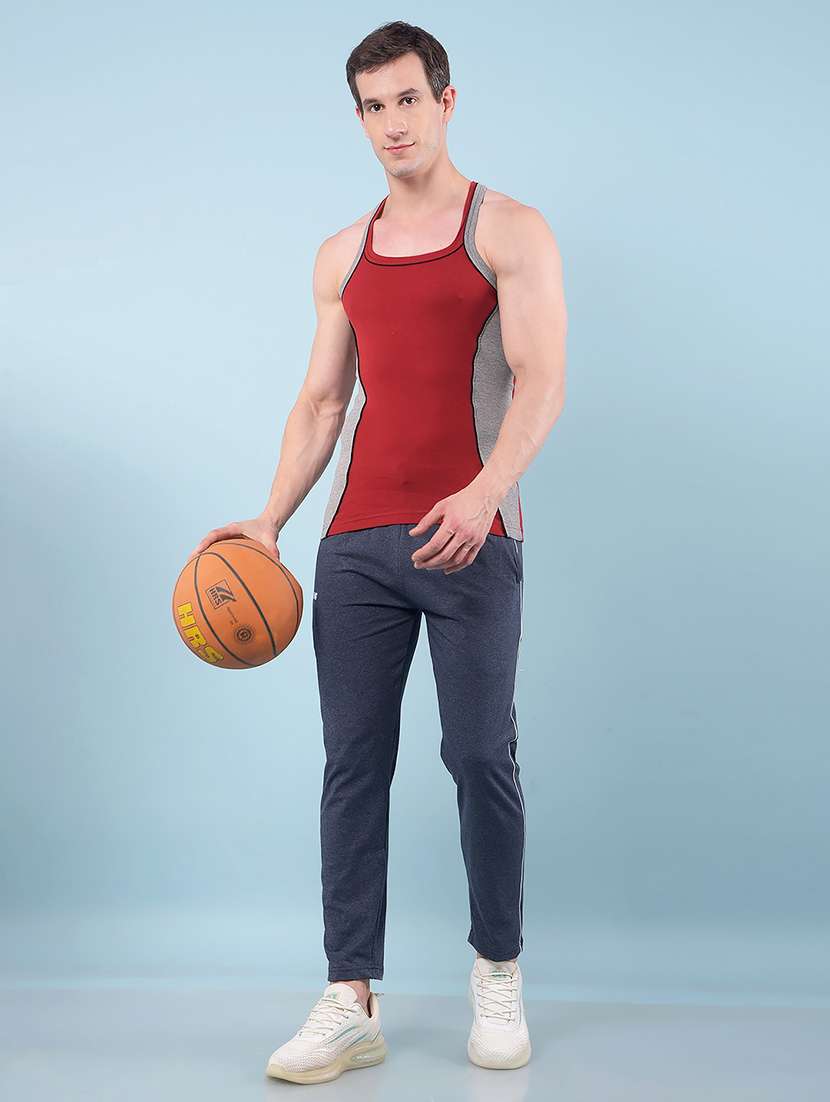 men side striped mid rise ankle length track pant - 22112132 -  Standard Image - 3