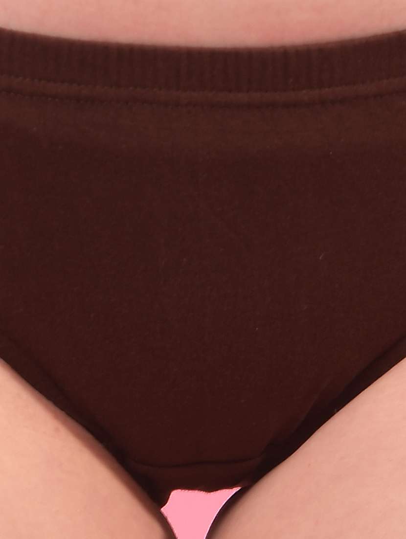 women pack of 10 solid hipster panty - 22112136 -  Standard Image - 5