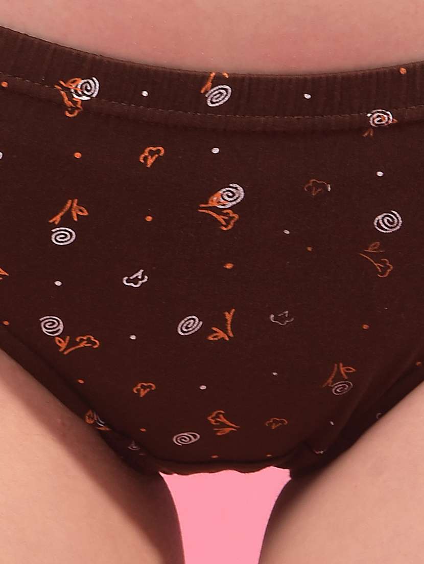 women pack of 10 solid hipster panty - 22112146 -  Standard Image - 5