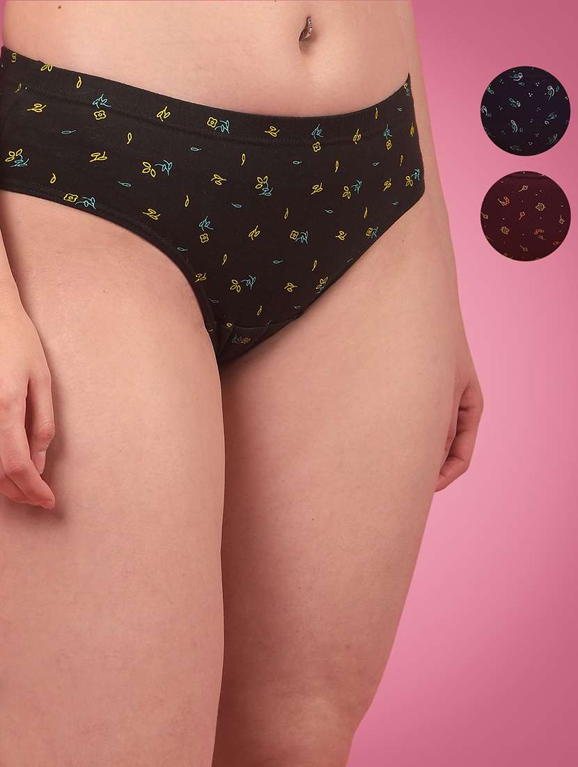 women pack of 2 printed hipster panty