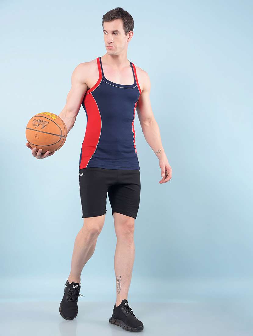 men side striped mid rise regular fit bermuda shorts - 22112156 -  Standard Image - 5