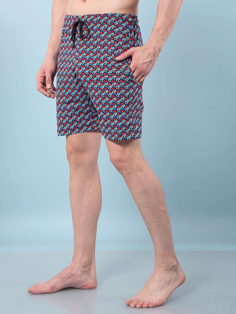 men printed mid rise regular fit bermuda shorts - 22112159 -  Zoom Image - 0