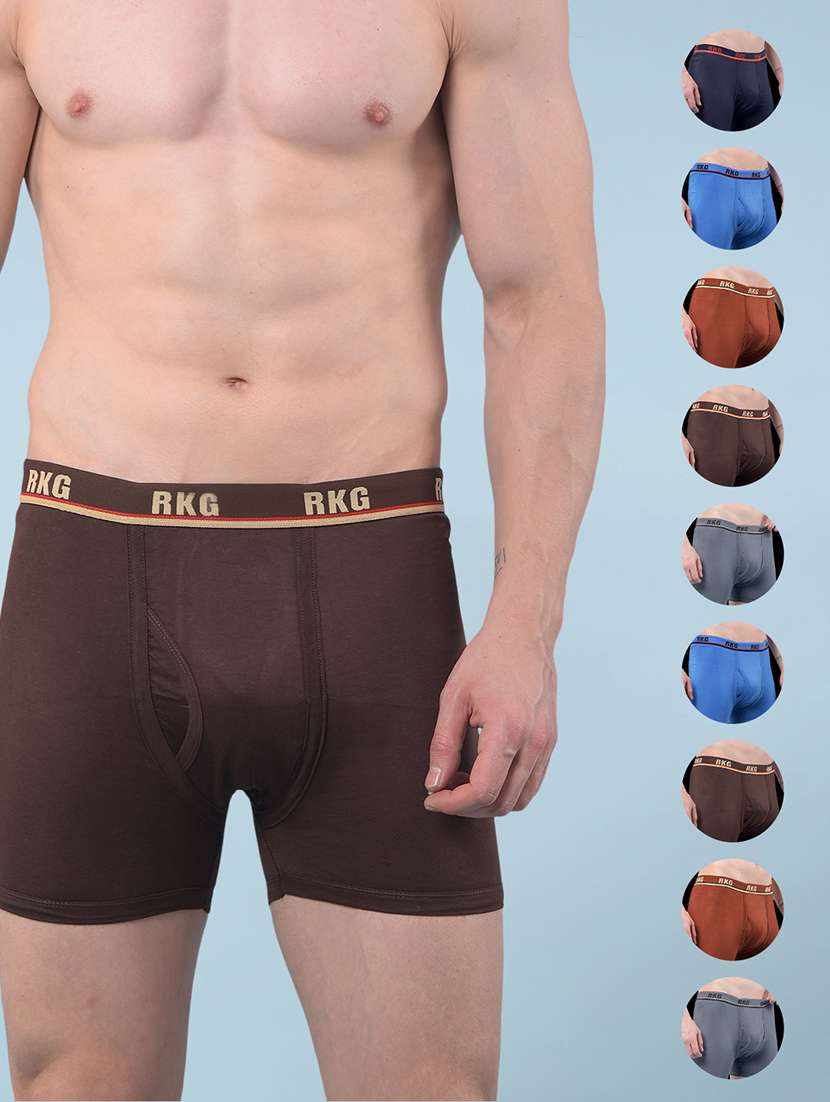 men pack of 10 solid low rise trunk - 22112167 - Zoom Image - 0