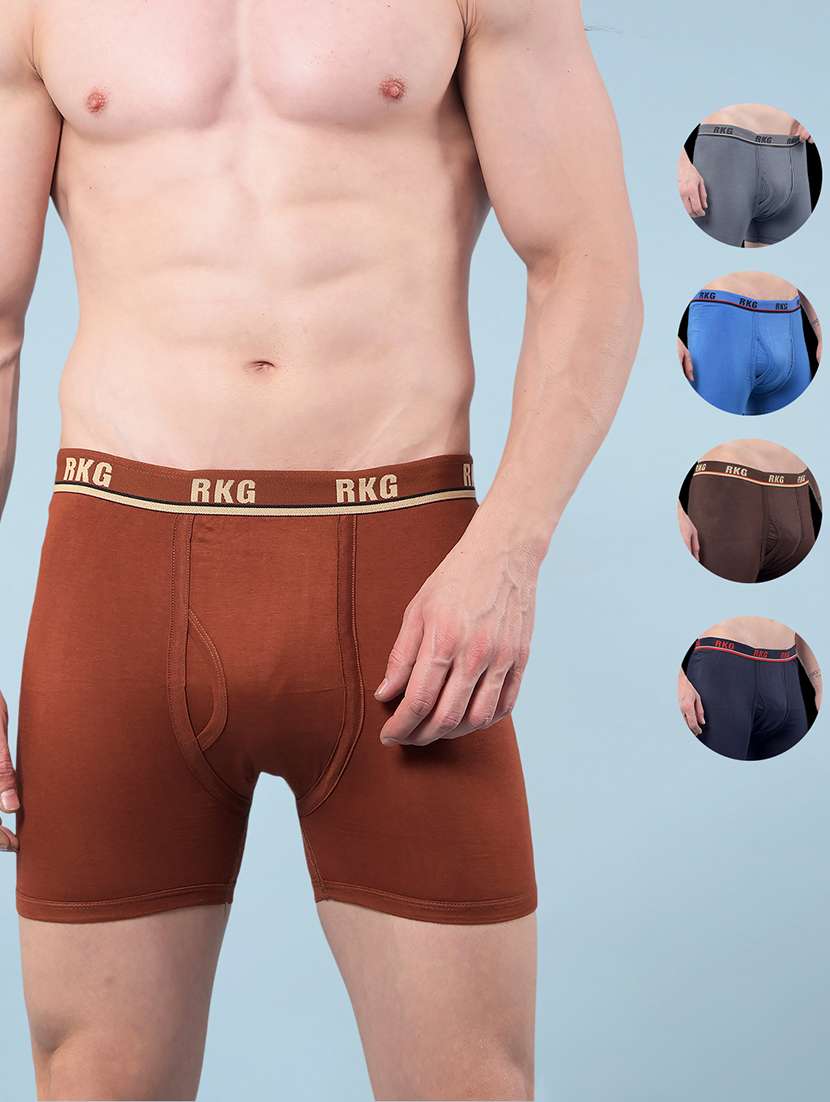 men pack of 5 solid low rise trunk