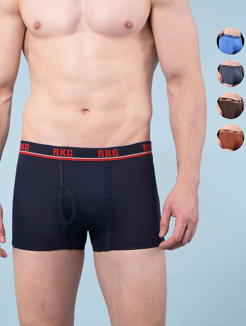 men pack of 5 solid low rise trunk