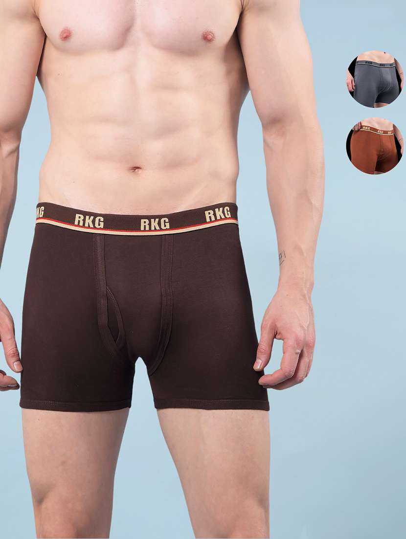 men pack of 3 solid low rise trunk