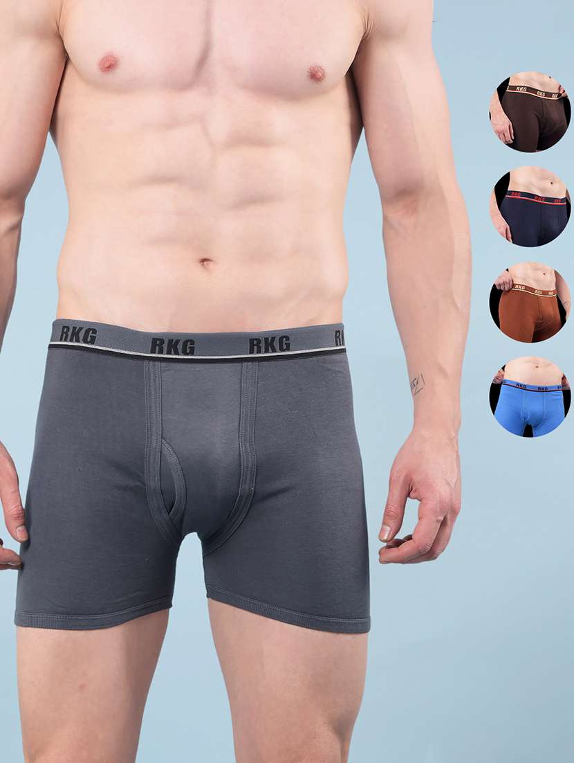 men pack of 5 solid low rise trunk