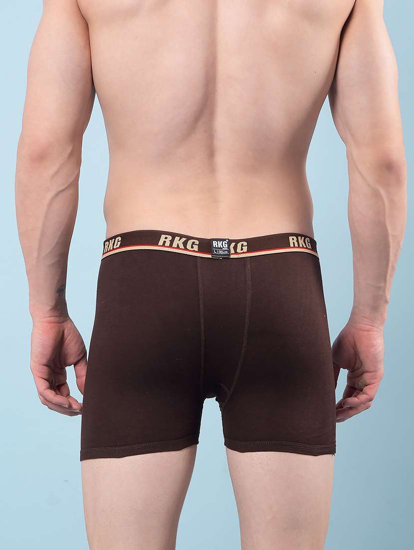 men pack of 7 solid low rise trunk - 22112190 -  Standard Image - 3