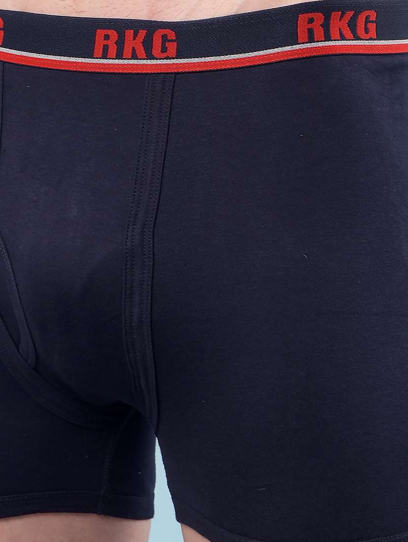 men pack of 7 solid low rise trunk - 22112190 -  Standard Image - 5