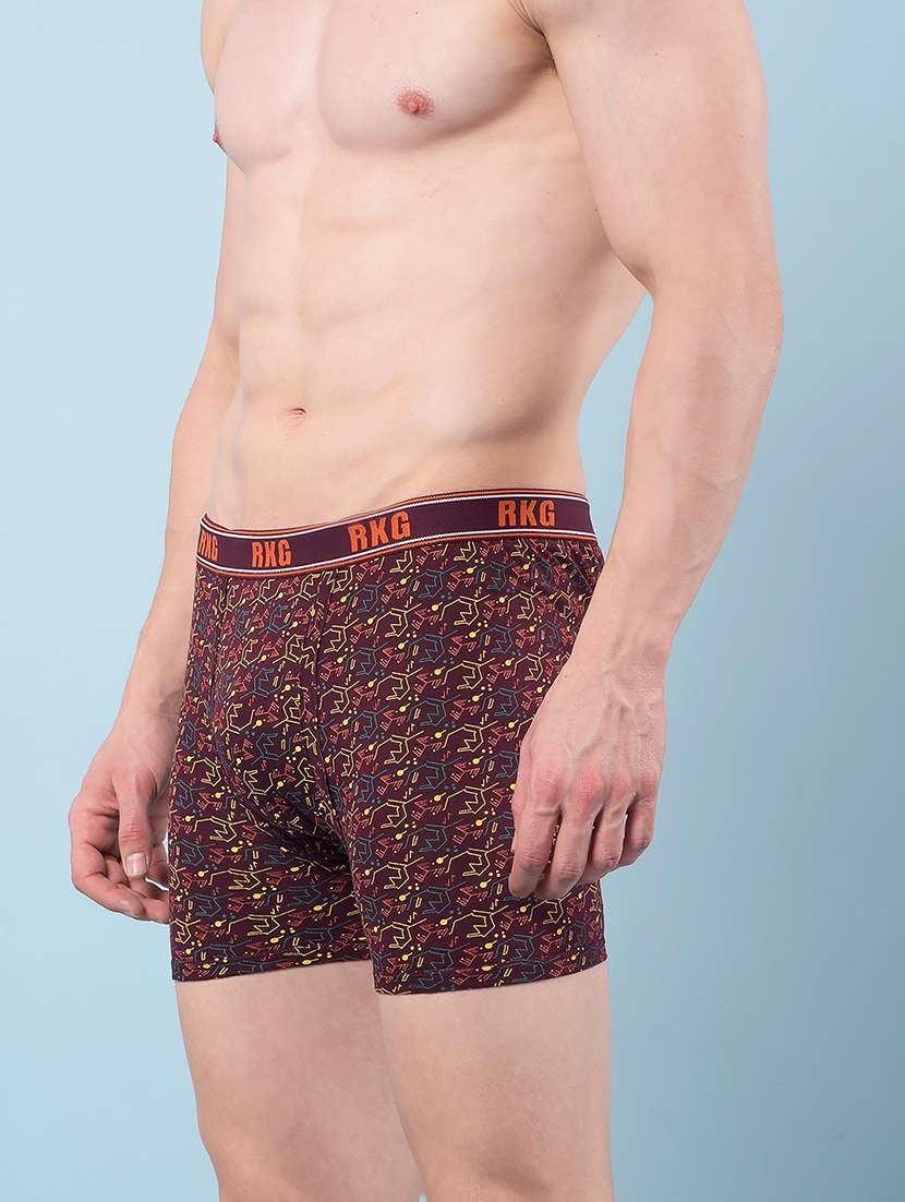 men pack of 3 printed low rise trunk - 22112199 -  Standard Image - 3