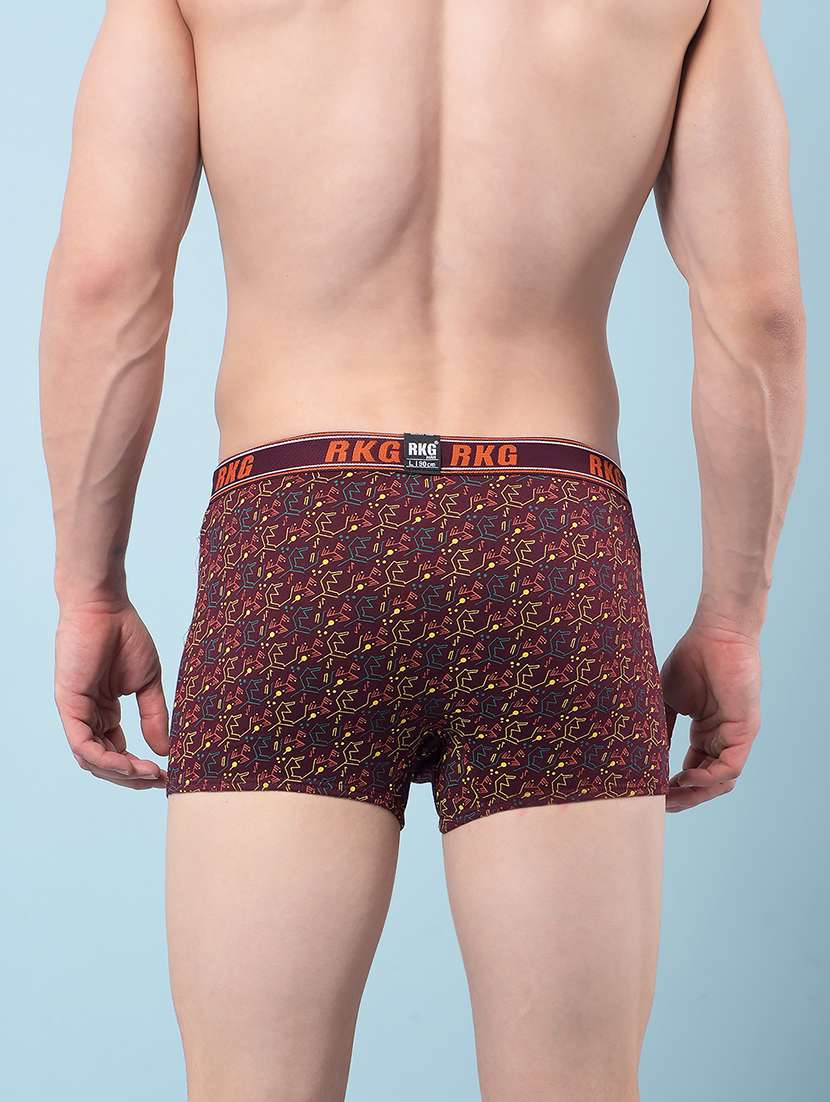 men pack of 2 printed low rise trunk - 22112202 -  Standard Image - 3