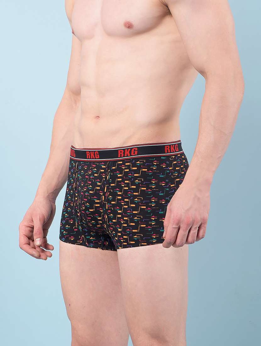 men pack of 3 printed low rise trunk - 22112204 -  Standard Image - 3