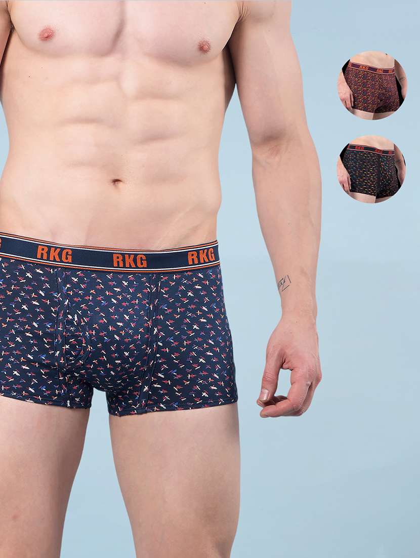 men pack of 3 printed low rise trunk