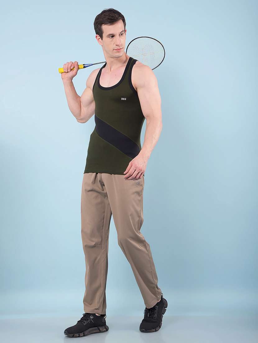 men pack of 5 scoop neck vest - 22112218 -  Standard Image - 5