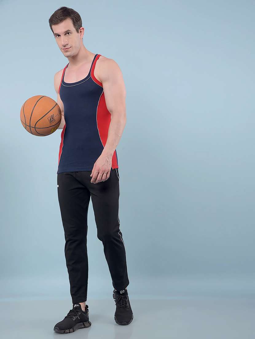 men pack of 5 color block sleeveless vest - 22112238 -  Standard Image - 5