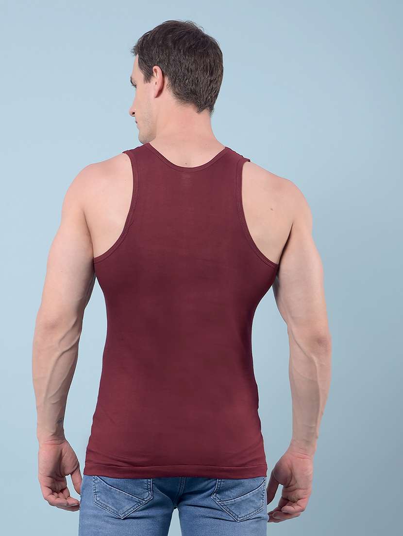 men pack of 2 solid sleeveless vest - 22112254 -  Standard Image - 3