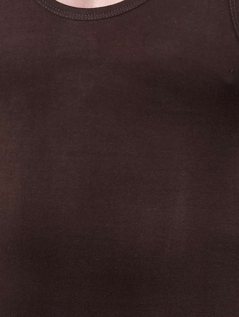 men pack of 7 solid sleeveless vest - 22112259 -  Standard Image - 5