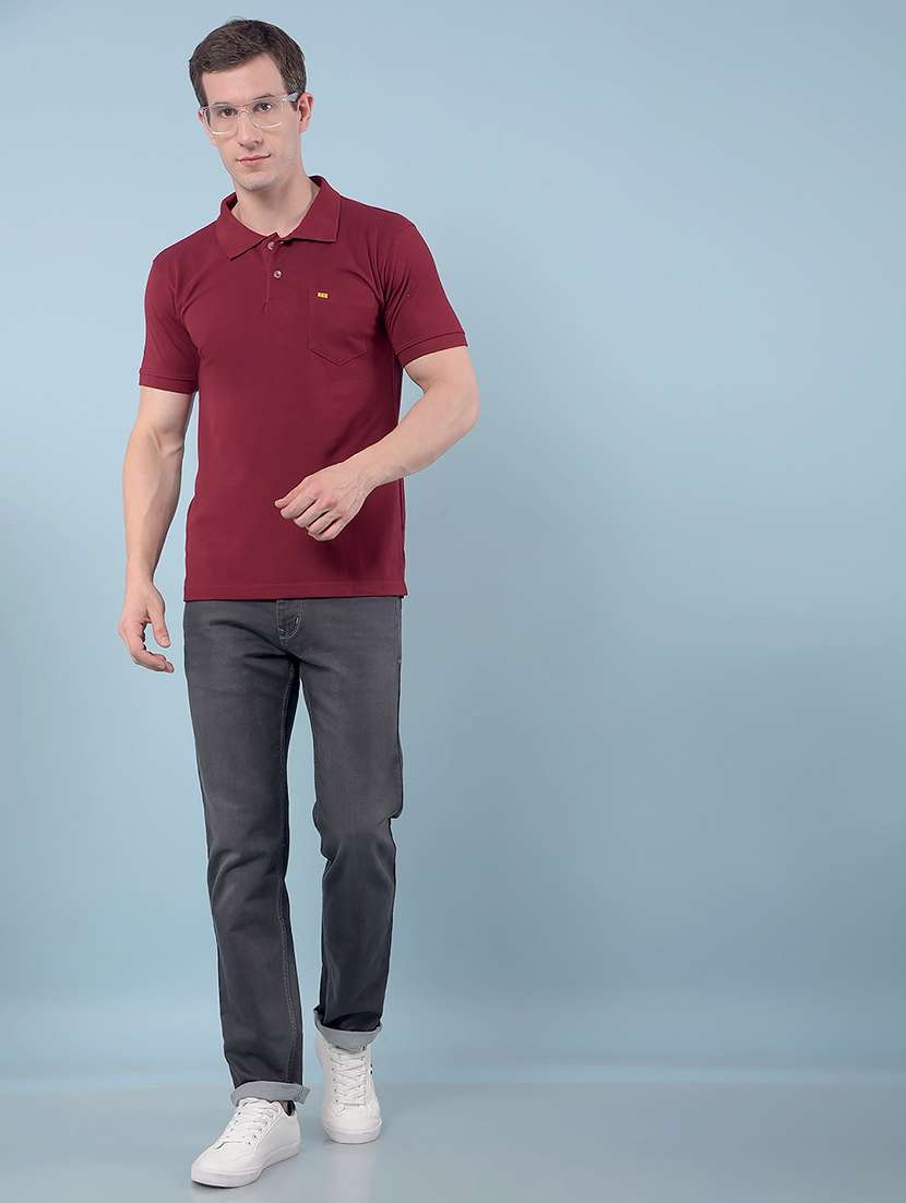 men solid short sleeve regular fit polo t-shirt - 22112279 - Standard Image - 3