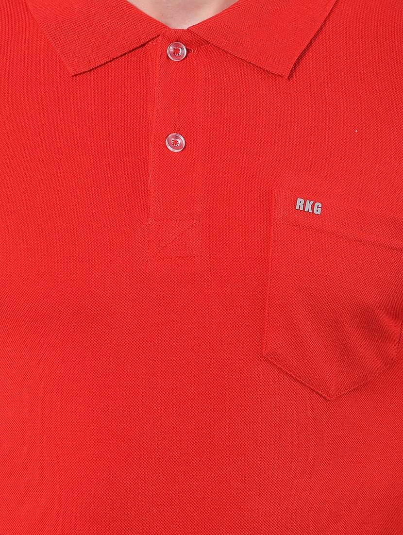 men solid short sleeve regular fit polo t-shirt - 22112281 - Standard Image - 3