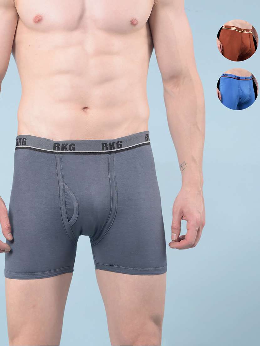 men pack of 3 solid low rise trunk