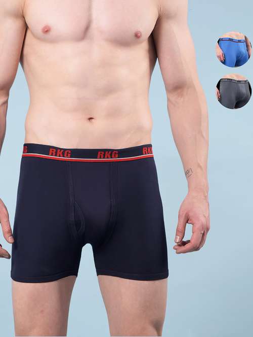 men pack of 3 solid low rise trunk - 22112287 -  Standard Image - 0