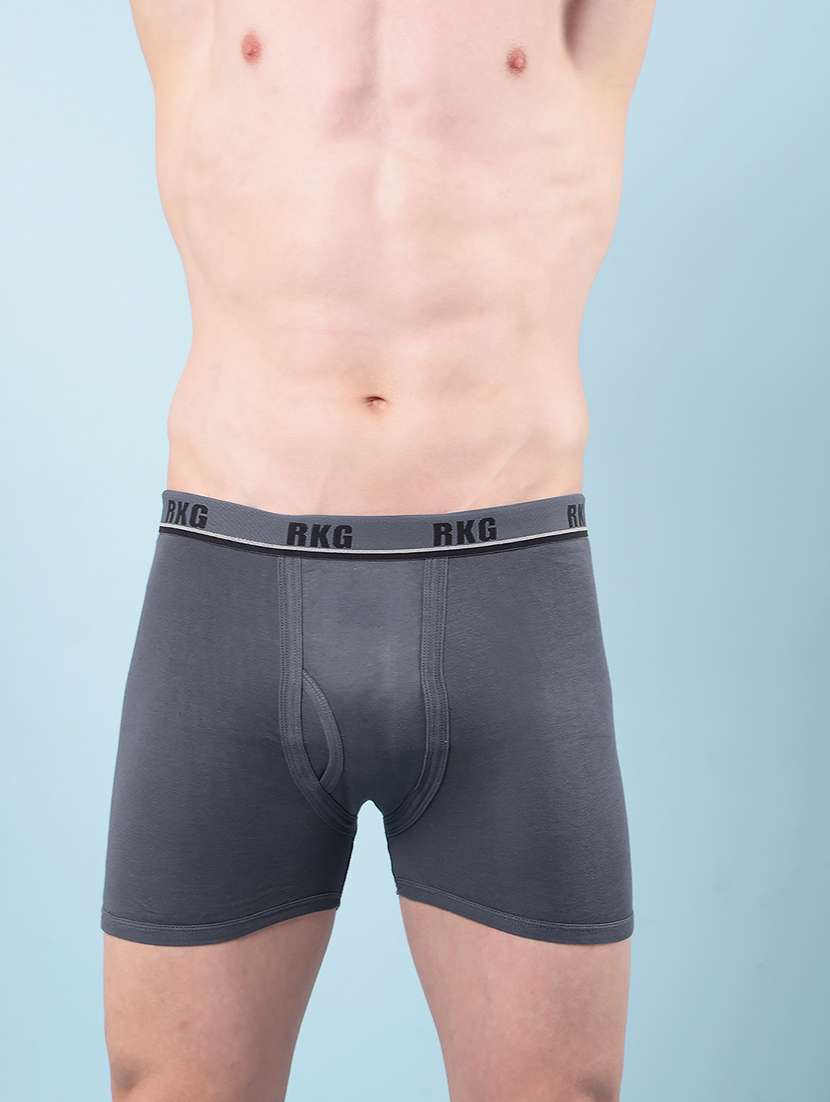 men pack of 3 solid low rise trunk - 22112287 - Standard Image - 3