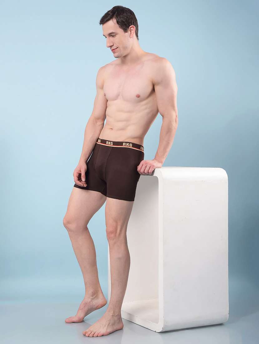 men pack of 5 solid low rise trunk - 22112288 - Standard Image - 3