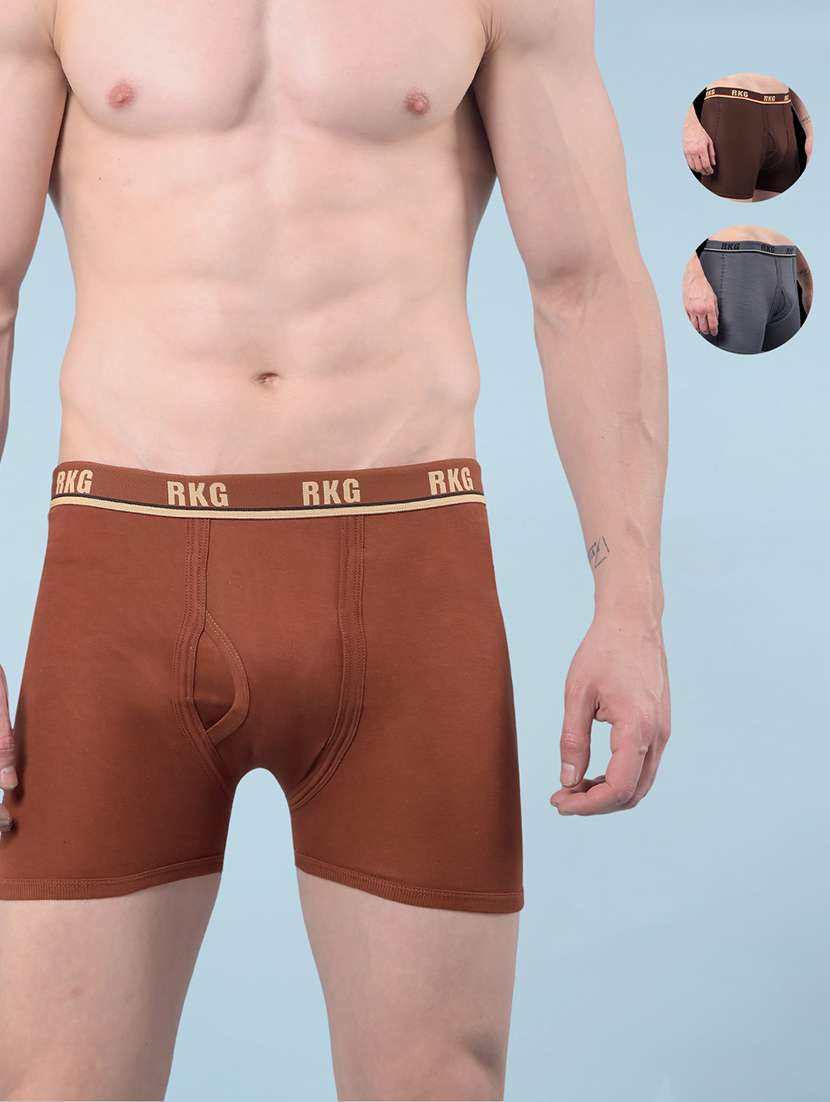 men pack of 3 solid low rise trunk - 22112289 -  Zoom Image - 0