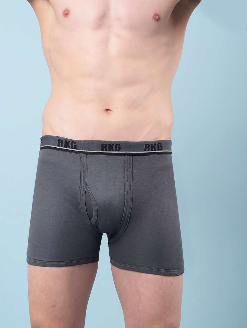 men pack of 3 solid low rise trunk - 22112289 - Standard Image - 3