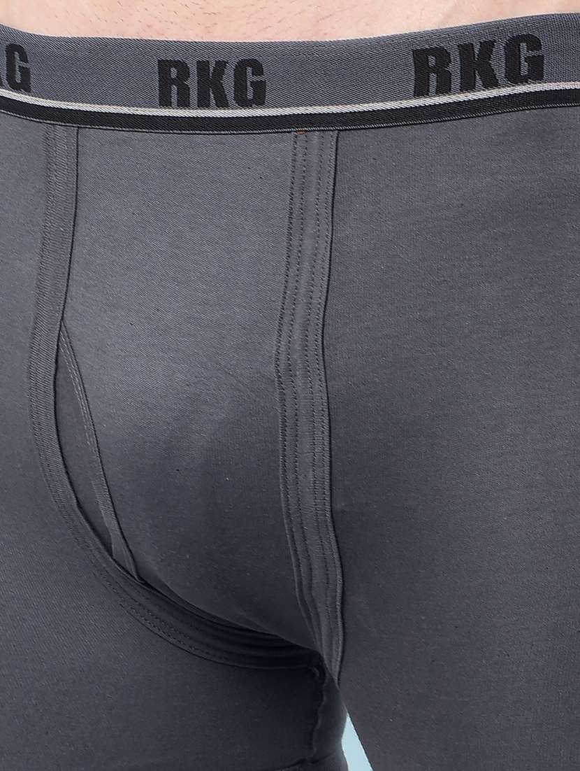 men pack of 7 solid low rise trunk - 22112290 - Standard Image - 5