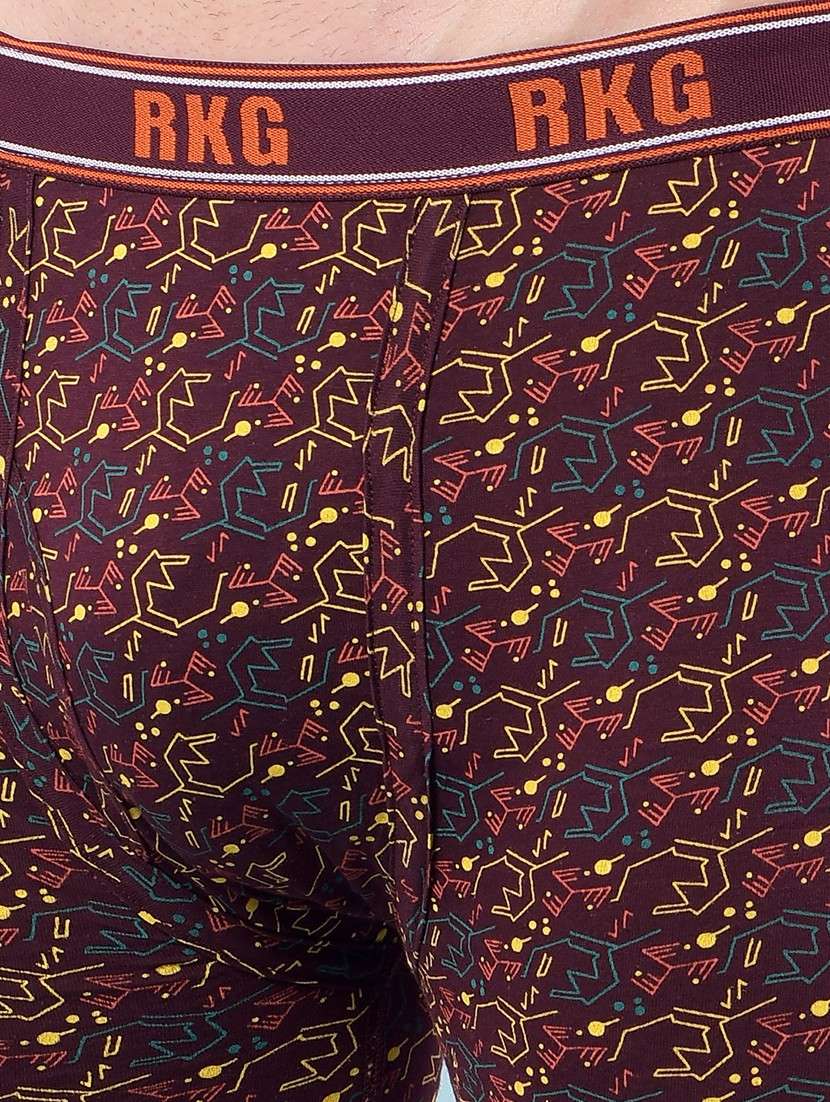 men pack of 3 printed low rise trunk - 22112291 - Standard Image - 5