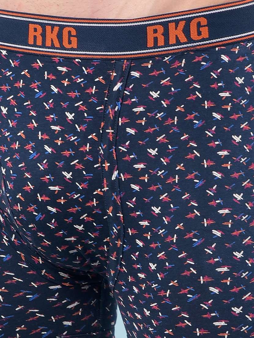 men pack of 5 printed low rise trunk - 22112292 - Standard Image - 5