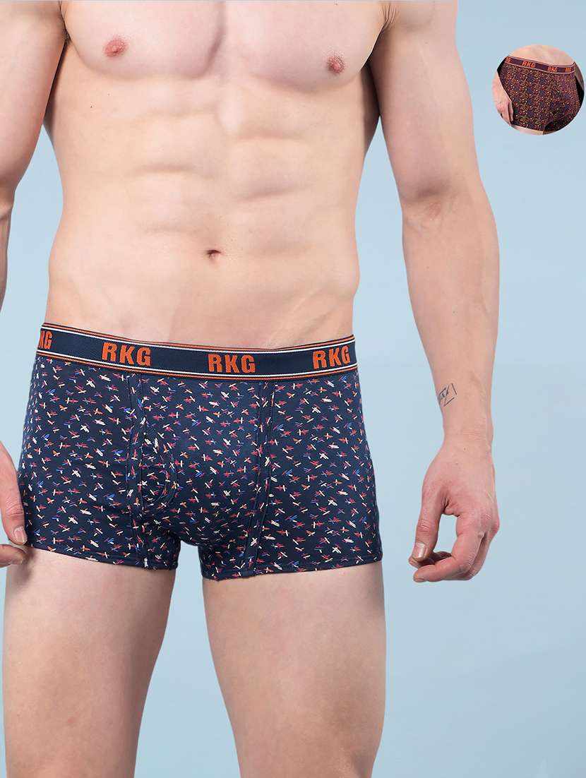men pack of 2 printed low rise trunk