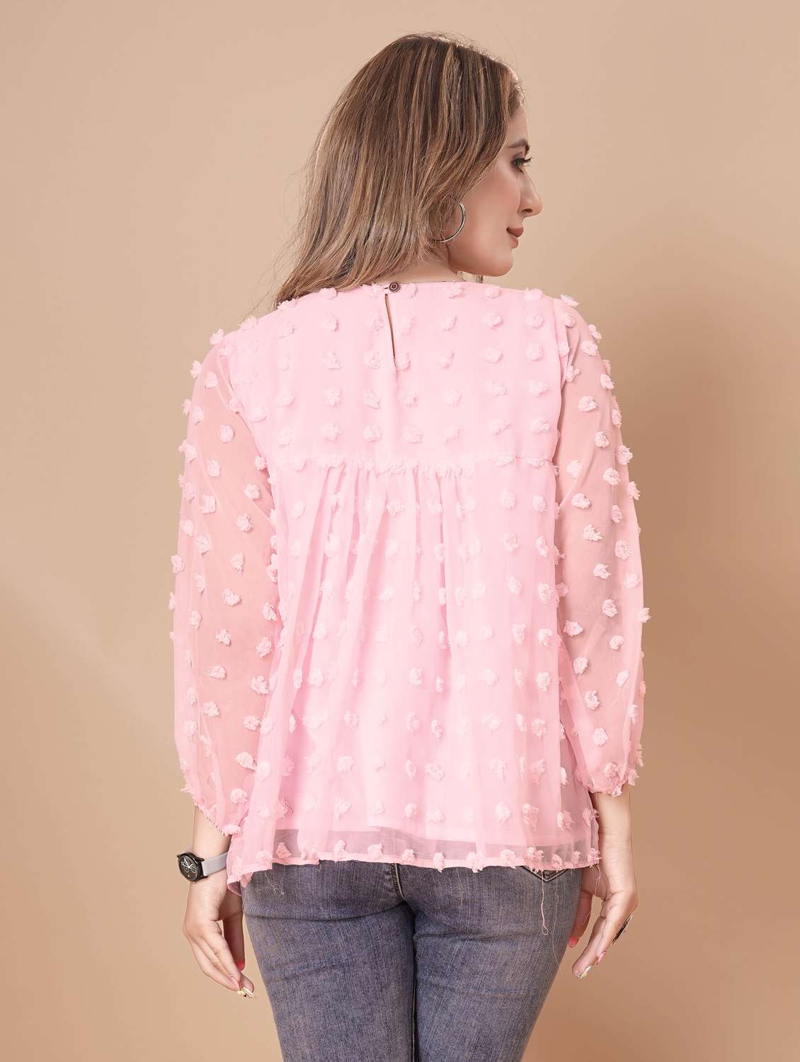 women self designed long sleeve top - 22112348 -  Standard Image - 3