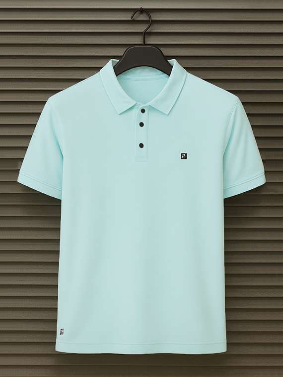 men solid short sleeve regular fit polo t-shirt - 22112482 -  Standard Image - 3