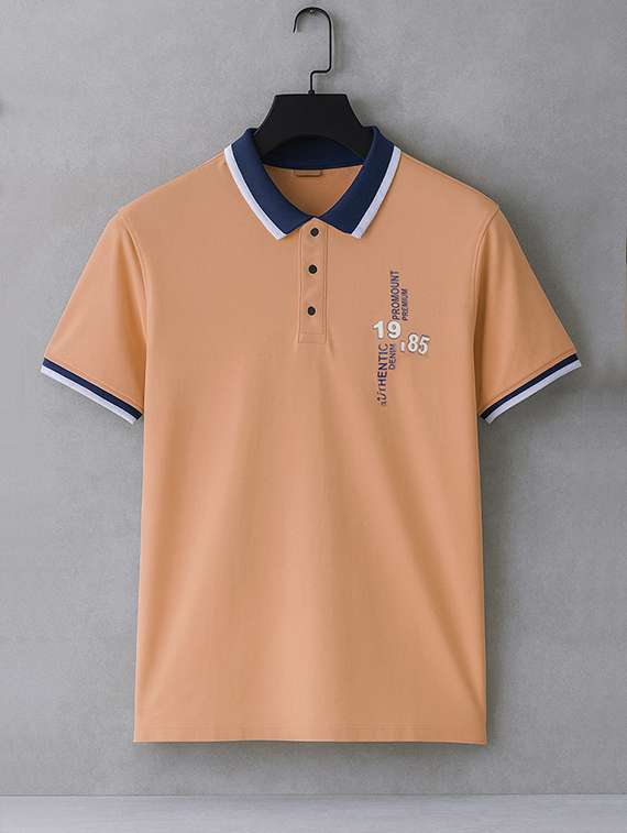 men solid short sleeve regular fit polo t-shirt - 22112486 -  Standard Image - 3