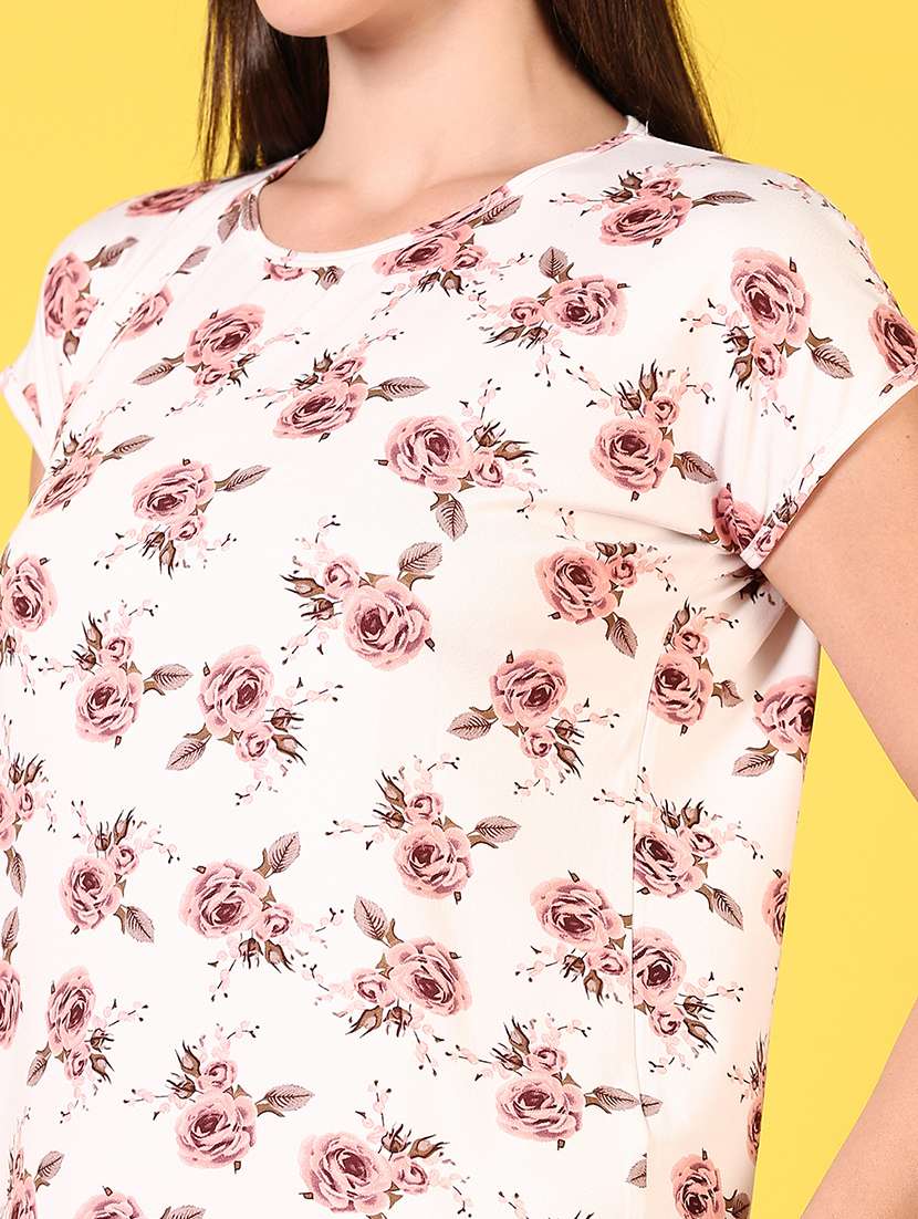 women printed short sleeve sleepshirt - 22127473 -  Standard Image - 5