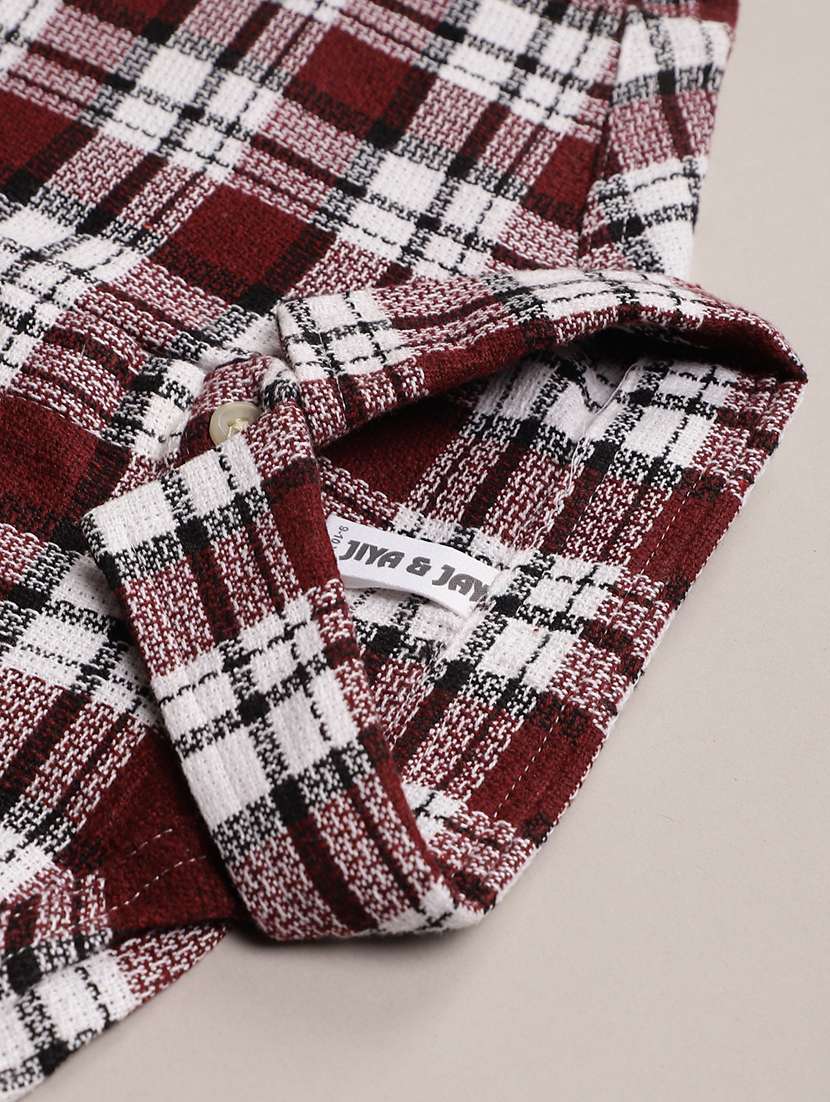 boys checkered long sleeve casual shirt - 22129947 -  Standard Image - 3