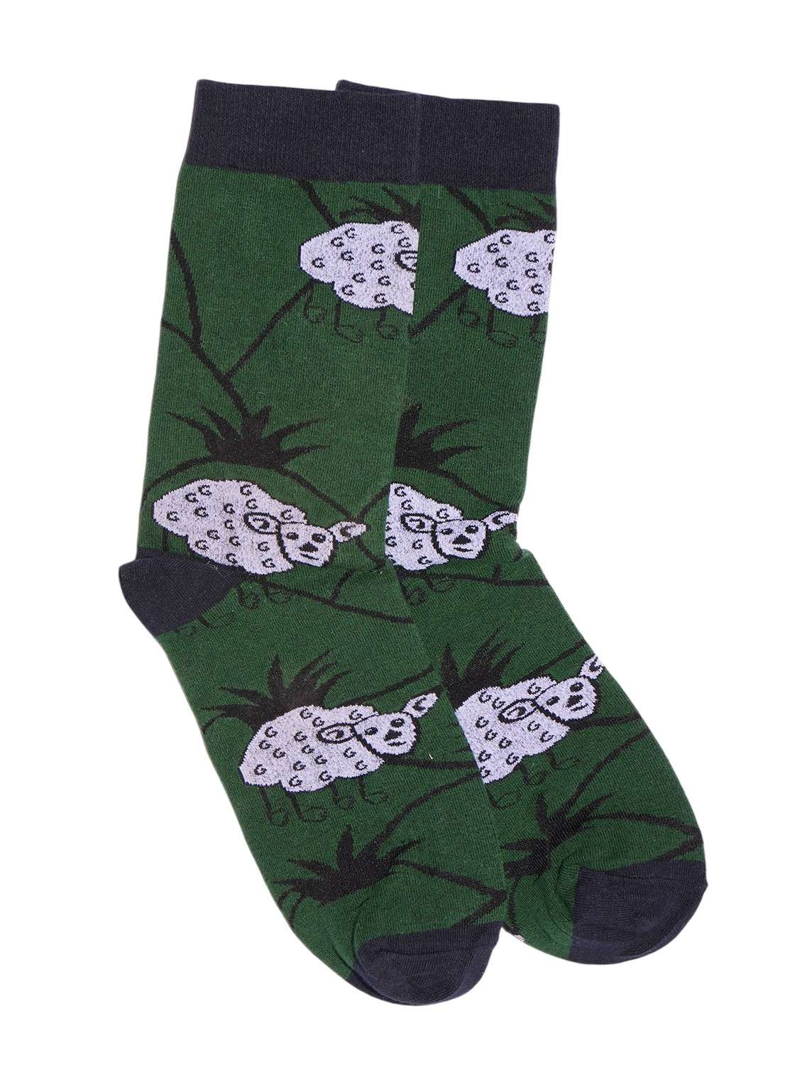 women printed above ankle length socks
