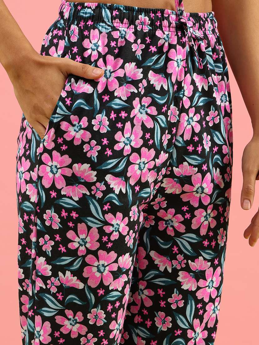 women printed mid rise pajama - 22130794 -  Standard Image - 5