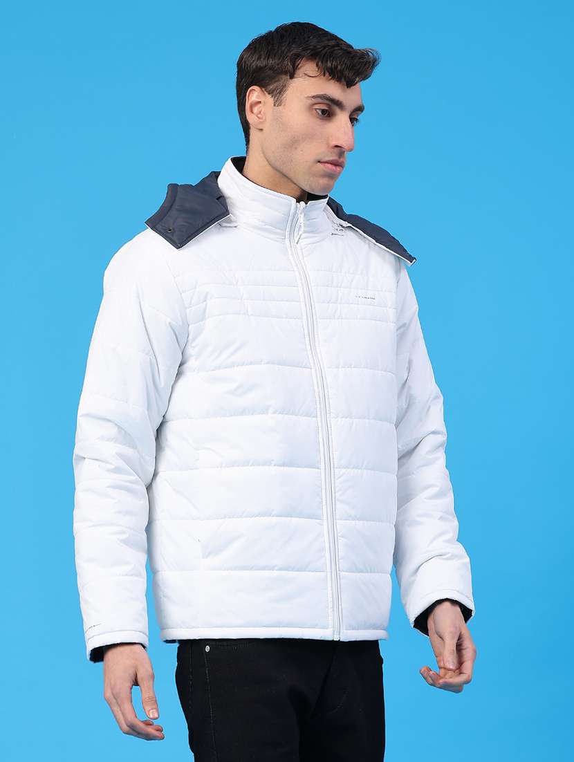 men solid long sleeve puffer jacket - 22131102 -  Standard Image - 3