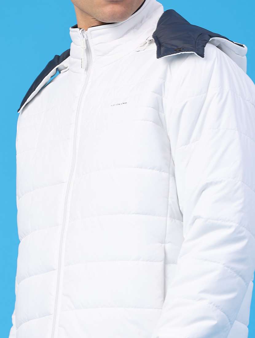 men solid long sleeve puffer jacket - 22131102 -  Standard Image - 5