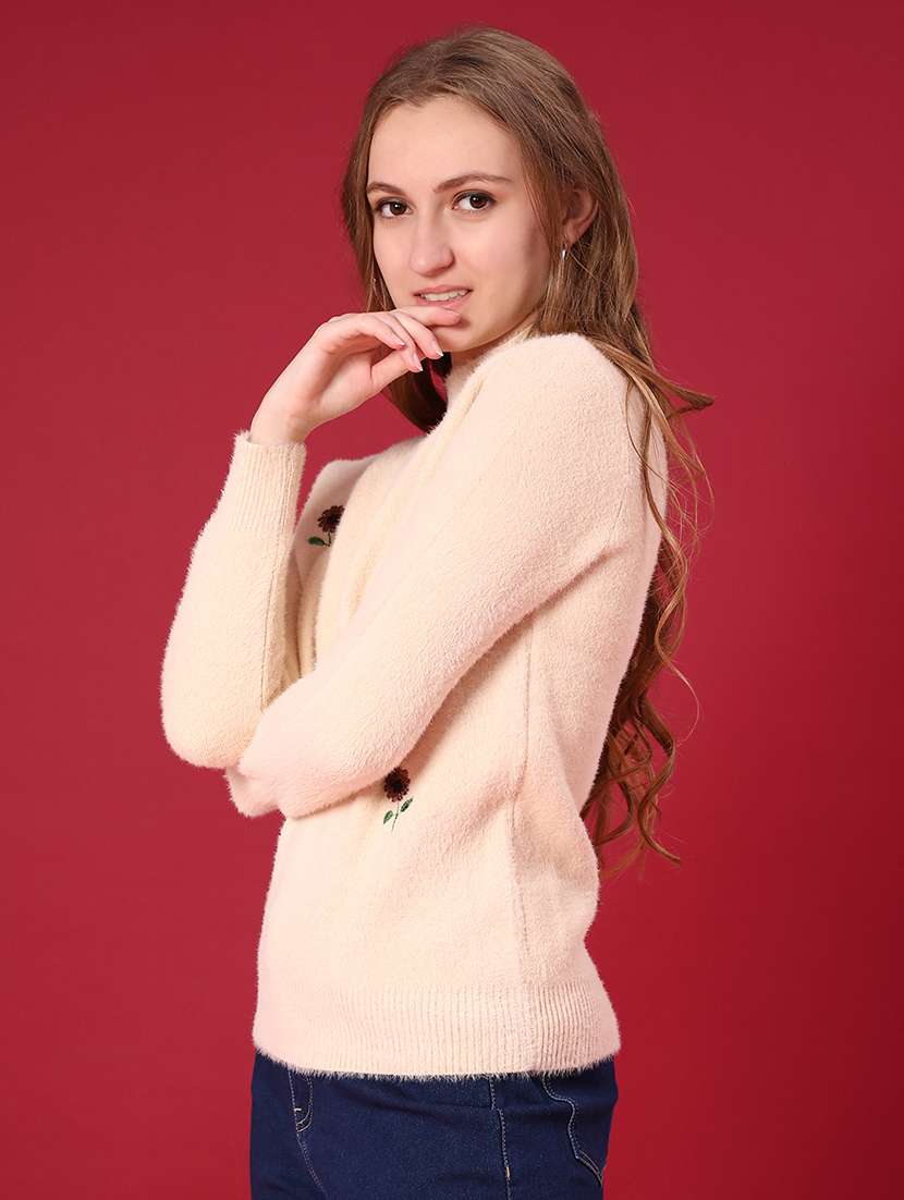 women floral long sleeve pullover - 22131420 -  Standard Image - 3