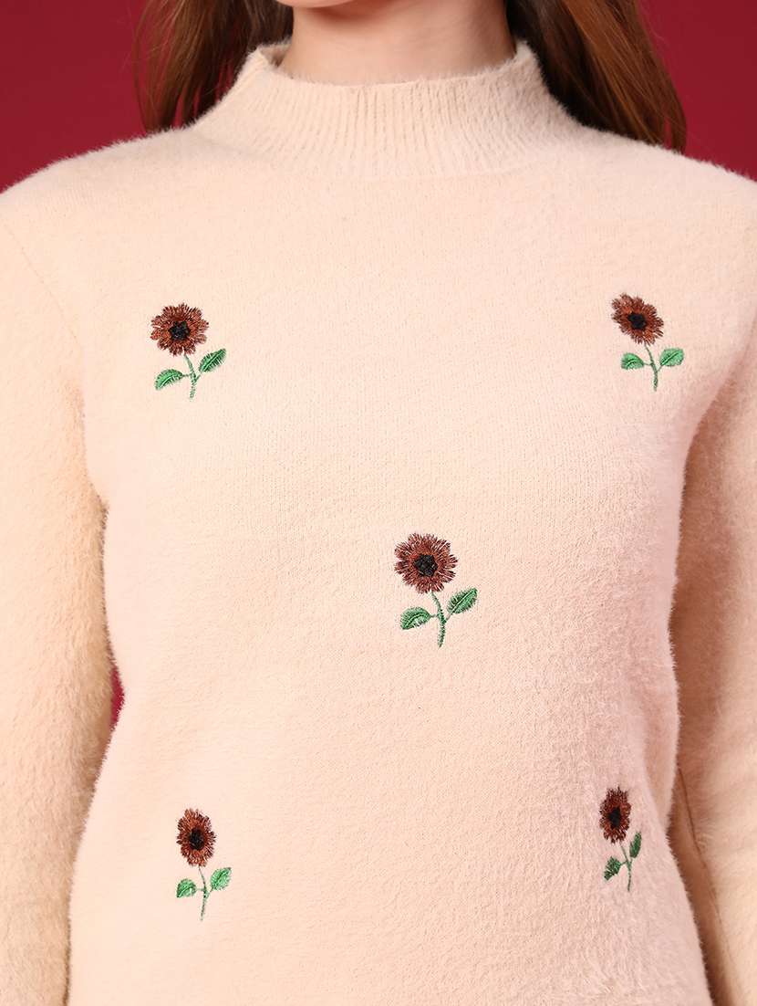 women floral long sleeve pullover - 22131420 -  Standard Image - 5