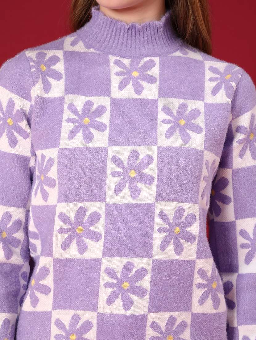 women self design long sleeve pullover - 22131424 -  Standard Image - 5