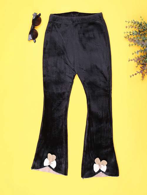 girls solid mid rise pyjama - 22131493 -  Standard Image - 0