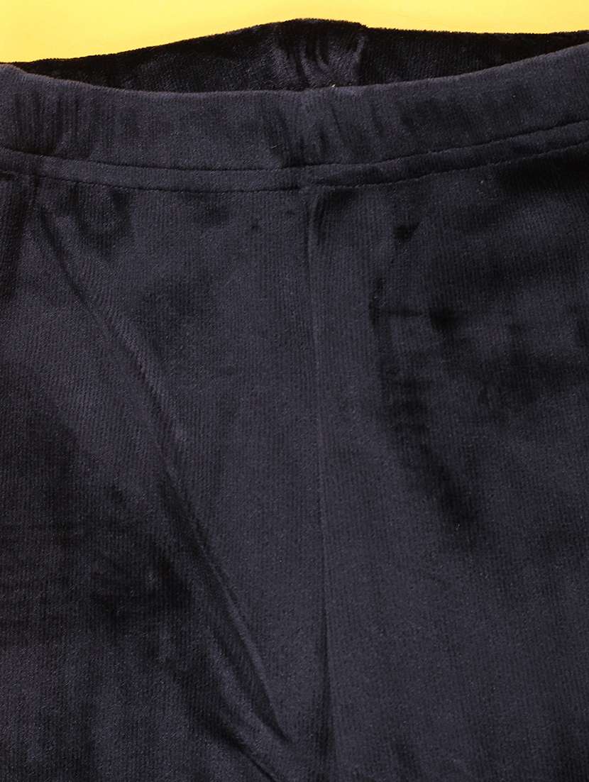 girls solid mid rise pyjama - 22131493 -  Standard Image - 3