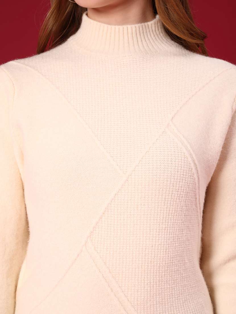 women self designed long sleeve pullover - 22131530 -  Standard Image - 5