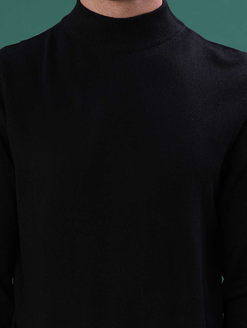 men solid long sleeve regular fit pullover - 22131568 -  Standard Image - 5